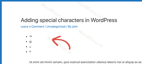 WordPress添加特殊符号图片